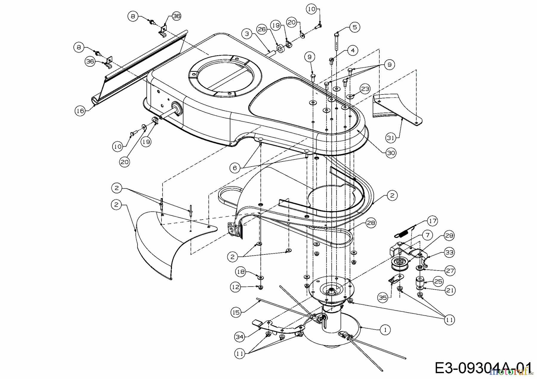  MTD String trimmer WST 5522 25A-262E678  (2015) Deflector, Belt, Frame, Trim line