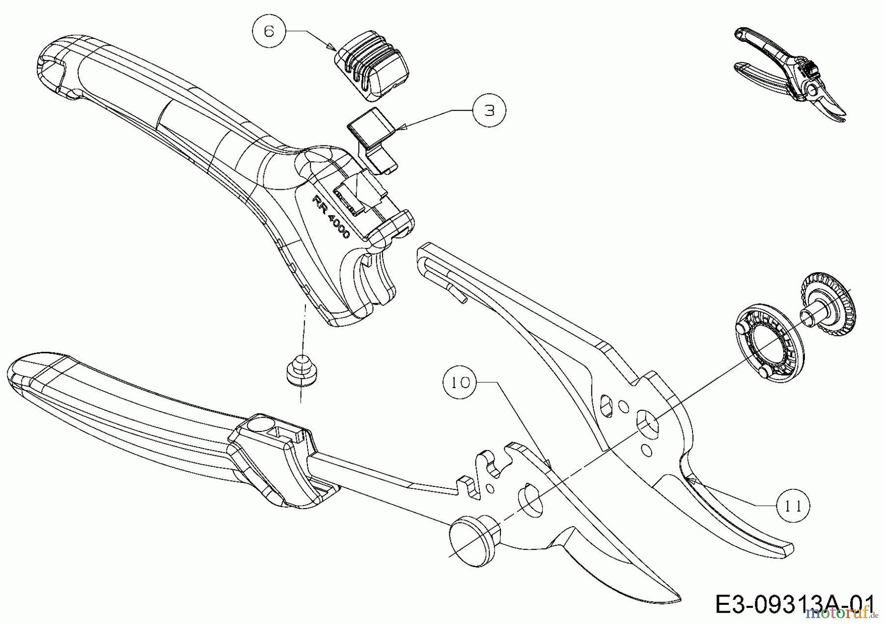  Wolf-Garten Secateurs RR 4000 73AFA004650  (2015) Basic machine