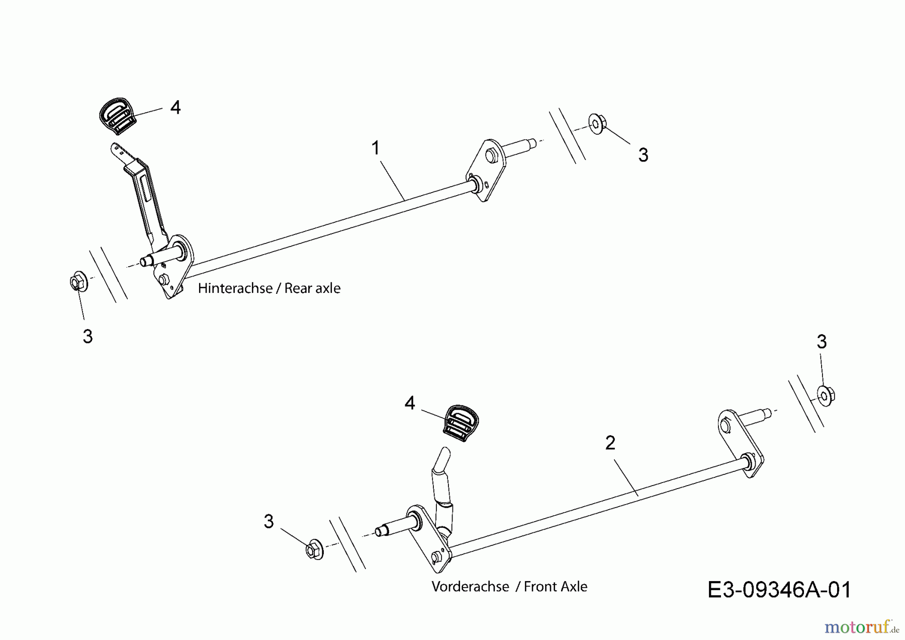  Troy-Bilt Petrol mower TB 115 11A-A22J766  (2015) Height adjustment