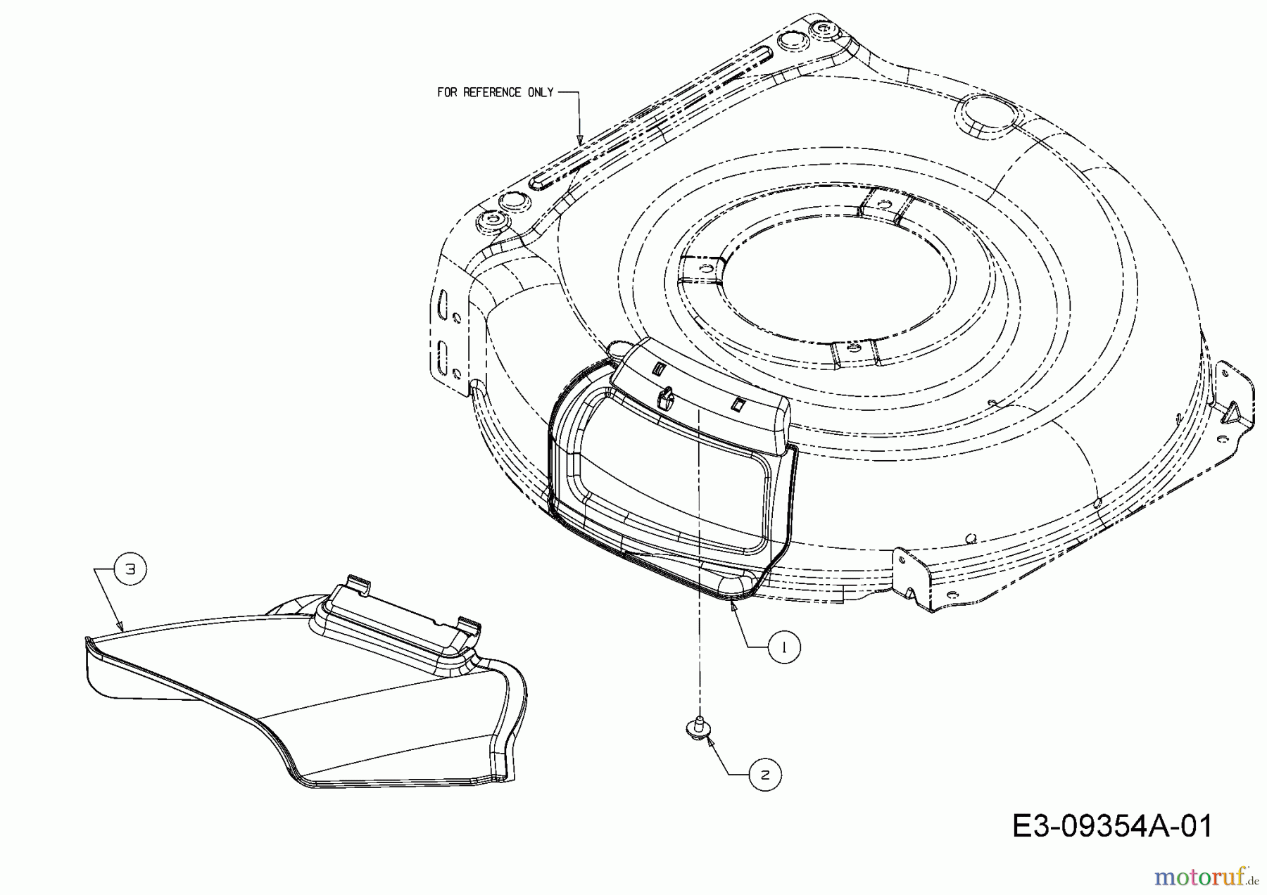  Troy-Bilt Petrol mower TB 110 11A-B26M309  (2015) Deflector, Mulching flap