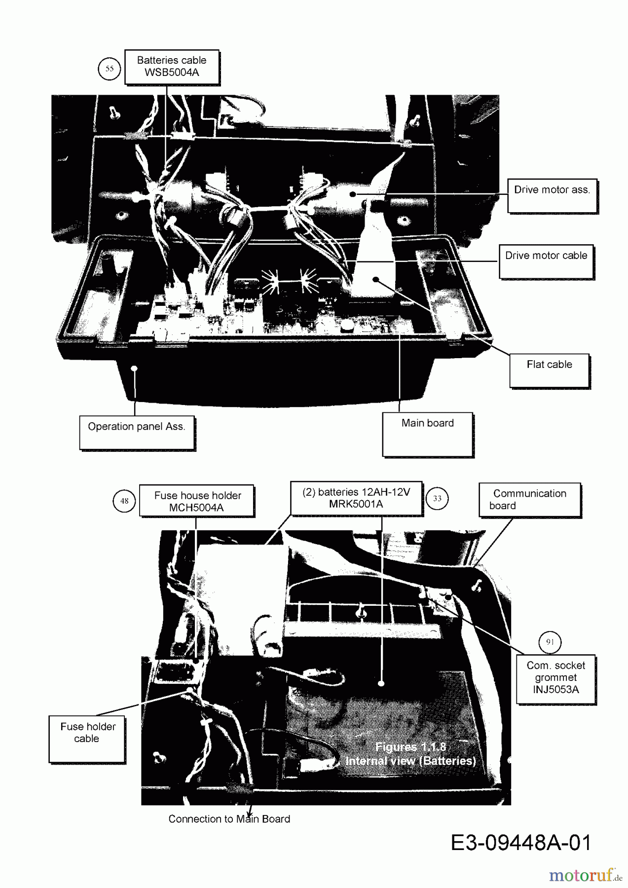  Wolf-Garten Robotic lawn mower Robo Scooter 500 18AO05LA650  (2013) Fuse House holder