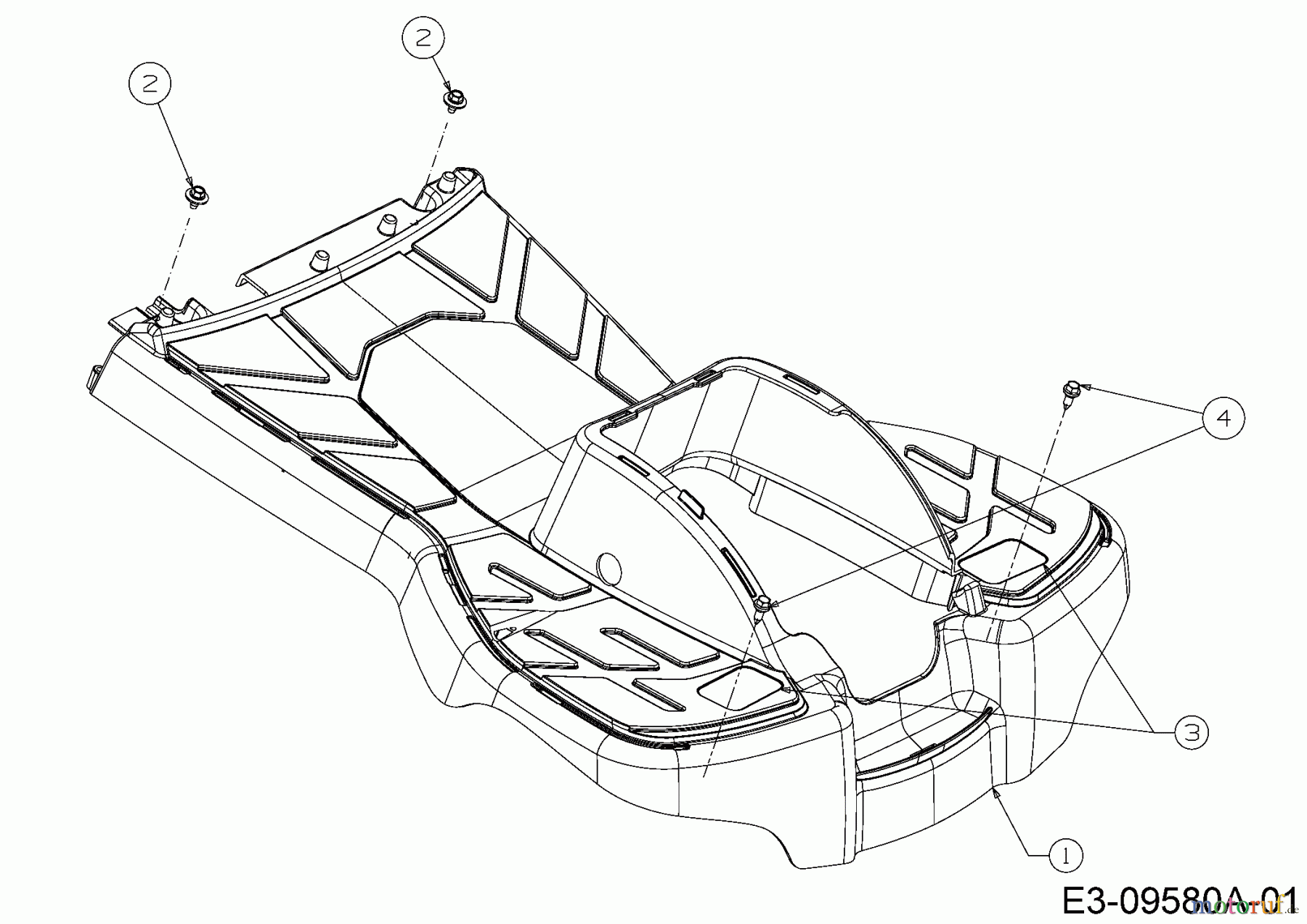 MTD Lawn tractors Minirider 60 SDHE 13A521JC600 (2016) Foot plate