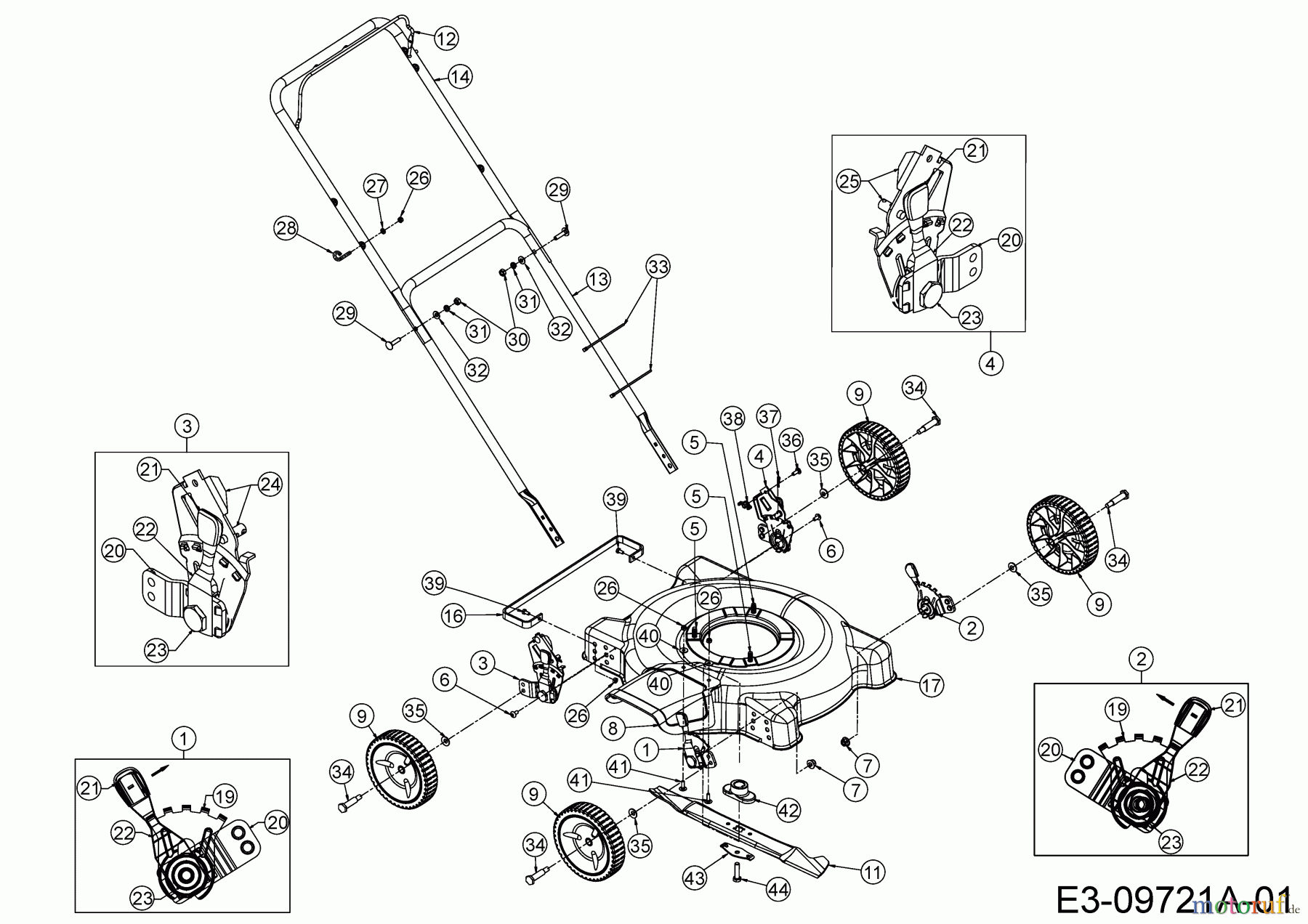  MTD Petrol mower 51 BC-5 11A-075P600  (2018) Basic machine