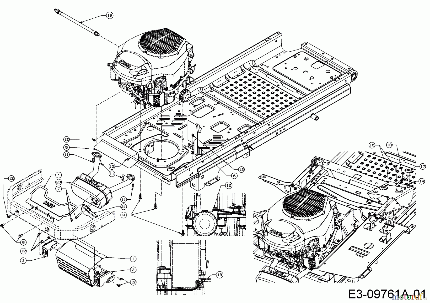  Cub Cadet Zero Turn Z-Force S 60 17BSDGHD010  (2016) Engine accessories