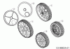 Troy-Bilt TB 230 12AVB2BV309 (2016) Ricambi Wheel dust covers, Wheels
