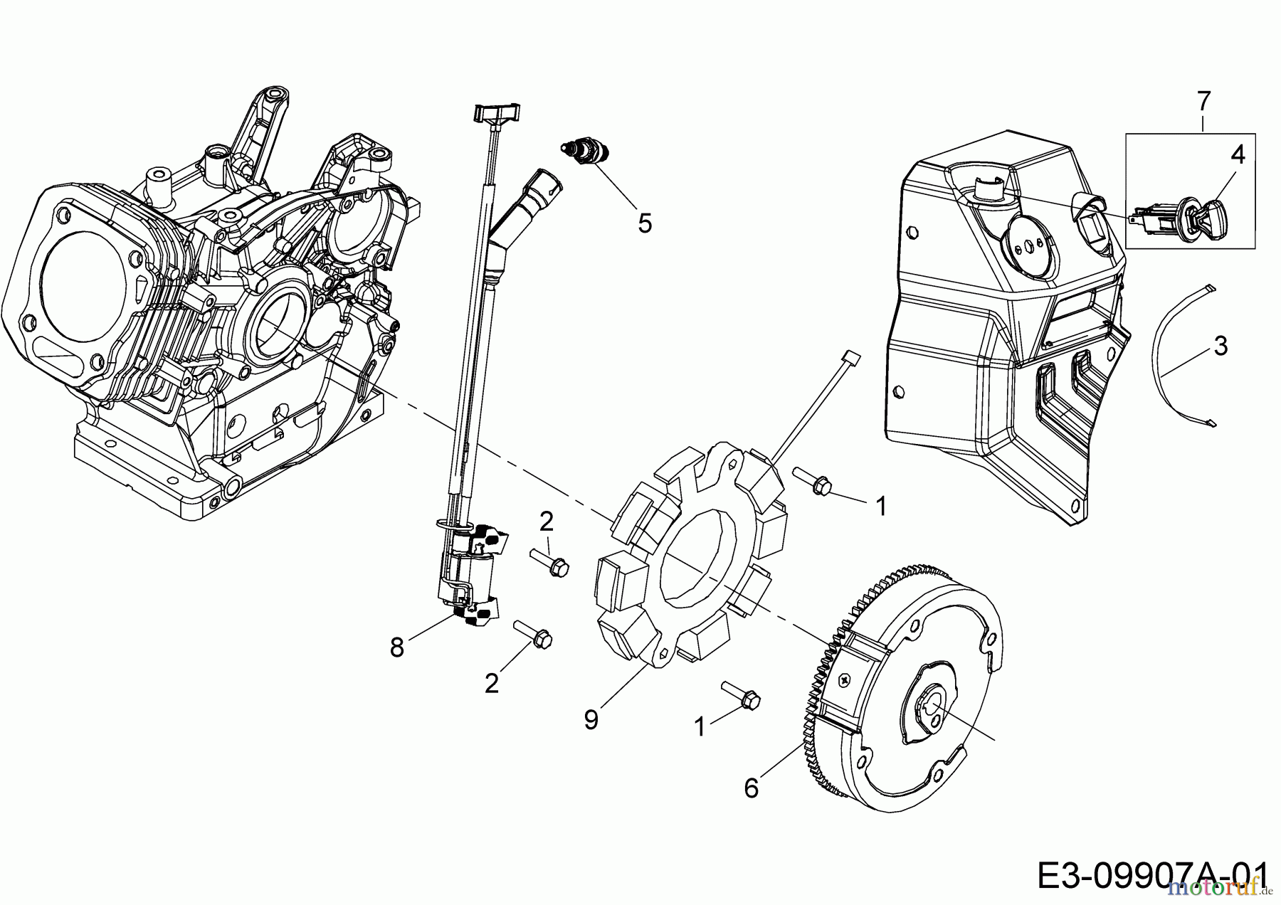 MTD-Engines MTD horizontal 683-WH 752Z683-WH  (2017) Flywheel, Ignition key, Ignition