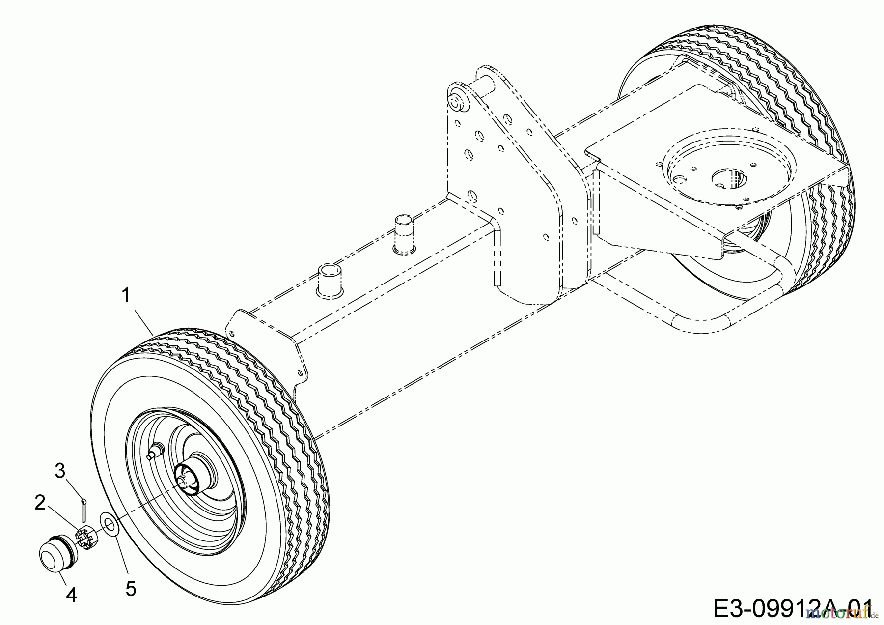  MTD Log splitter LS 550 24AI550C678  (2017) Wheels