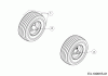 Cub Cadet XZ1 107 17DMCACS603 (2018) Ricambi Front wheels 11x4