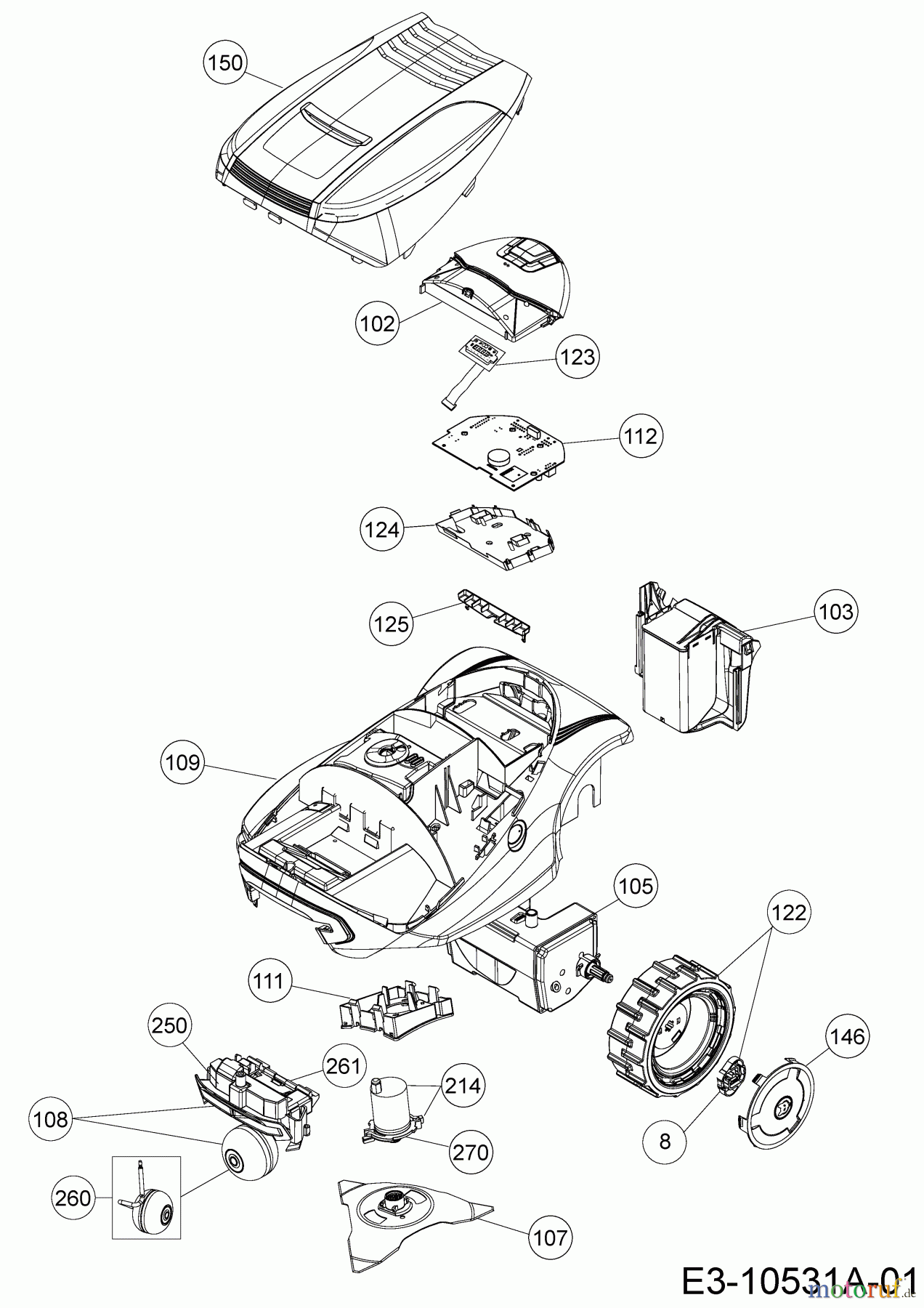  Wolf-Garten Robotic lawn mower Loopo M1500 22ACDAEA650  (2018) Basic machine