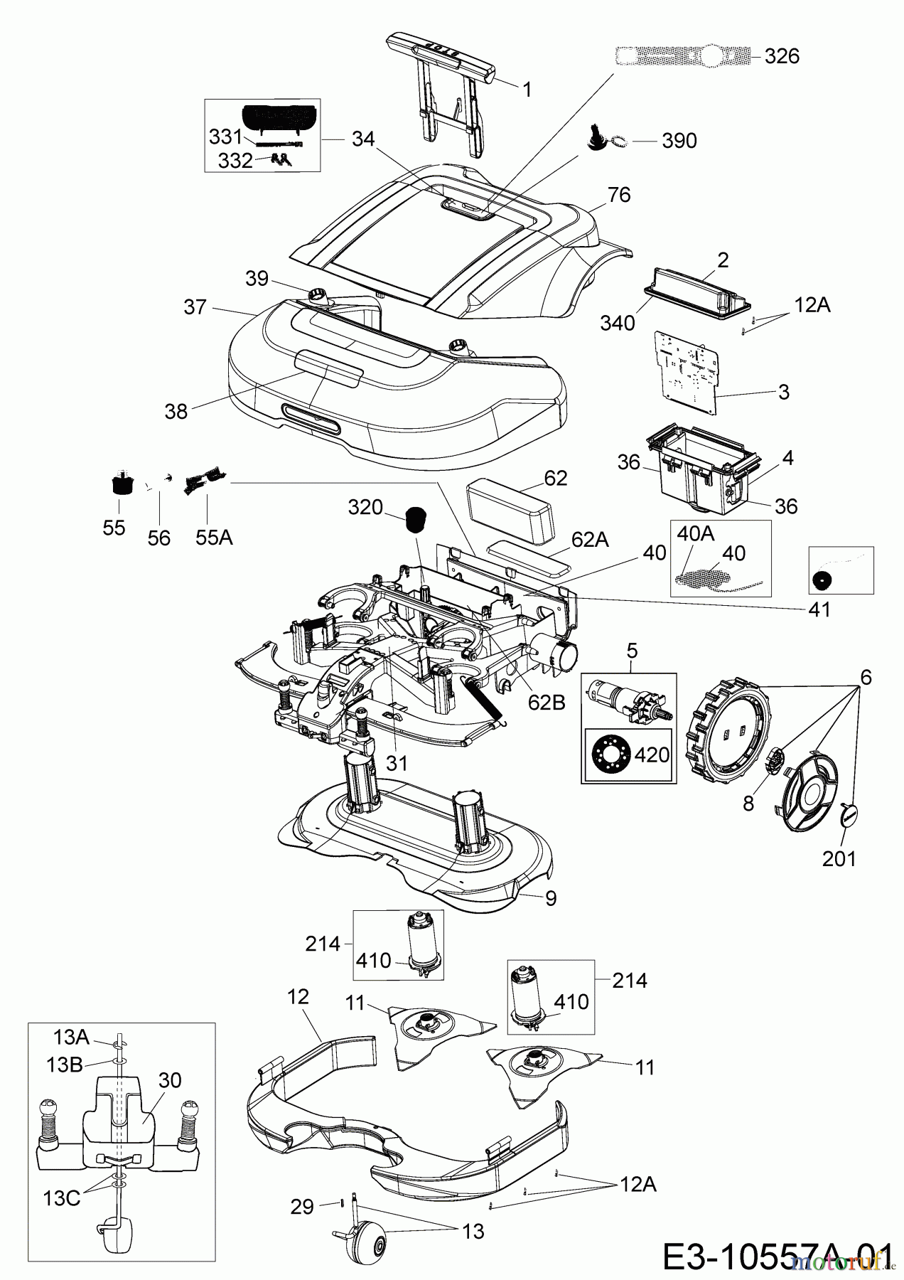  Robomow Robotic lawn mower MS 1800 (White) PRD6200YW   (2014) Basic machine