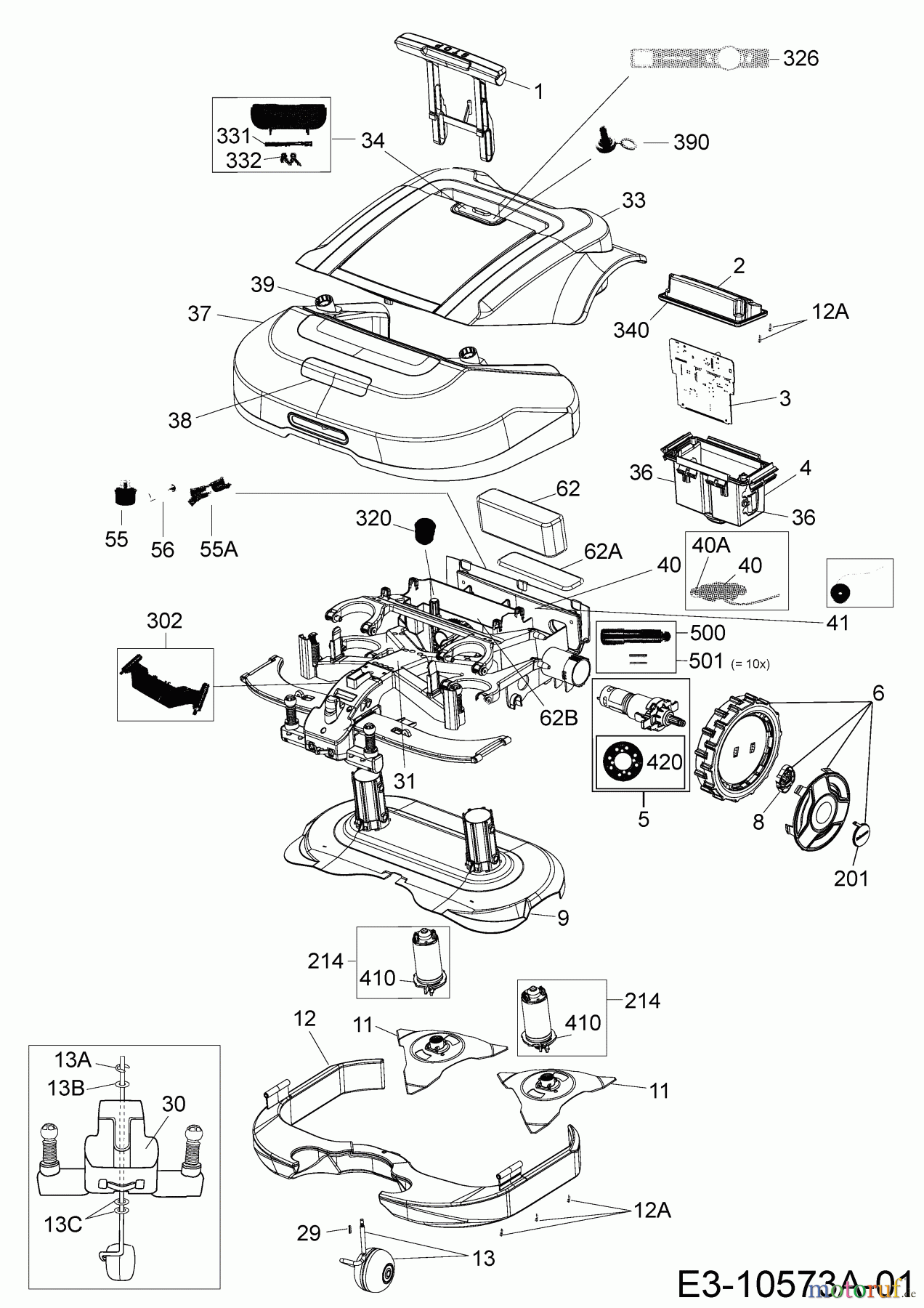 Robomow Robotic lawn mower RS612 PRD6100B (2015) Basic machine
