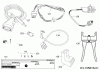 Robomow RC308 PRO (Red) PRD7006R (2017) Listas de piezas de repuesto y dibujos Cabel, Cable connector, Rain sensor, Tools