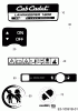 Cub Cadet Lawnkeeper 1800 18AO18LF603 (2015) Ricambi Labels