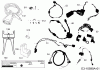 Robomow RS630 PRD6300BG (2015) Listas de piezas de repuesto y dibujos Cabel, Cable connector, Rain sensor, Tools
