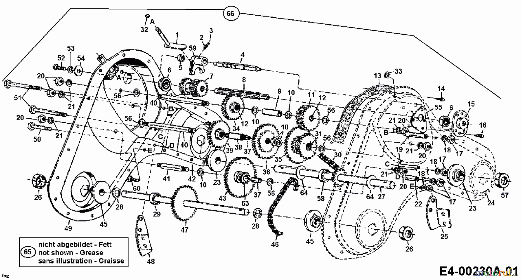  Kuhn Tillers AR 50 21A-447-612  (1998) Gearbox