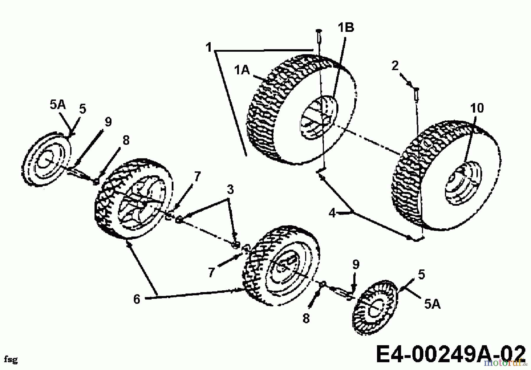  MTD Chipper 315 A 247-315A678  (1998) Wheels
