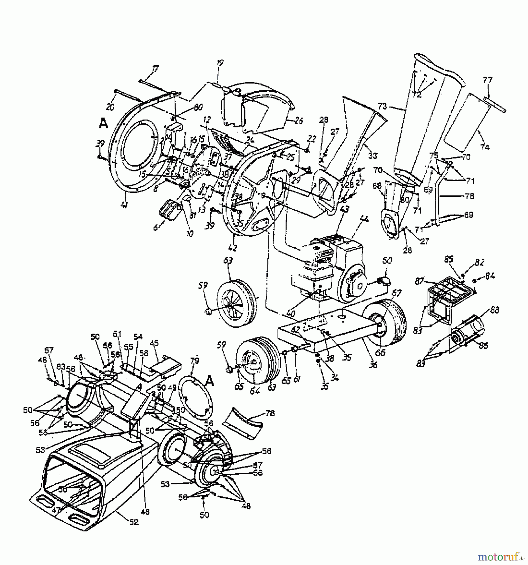  MTD Chipper 463 247-463A678  (1997) Basic machine
