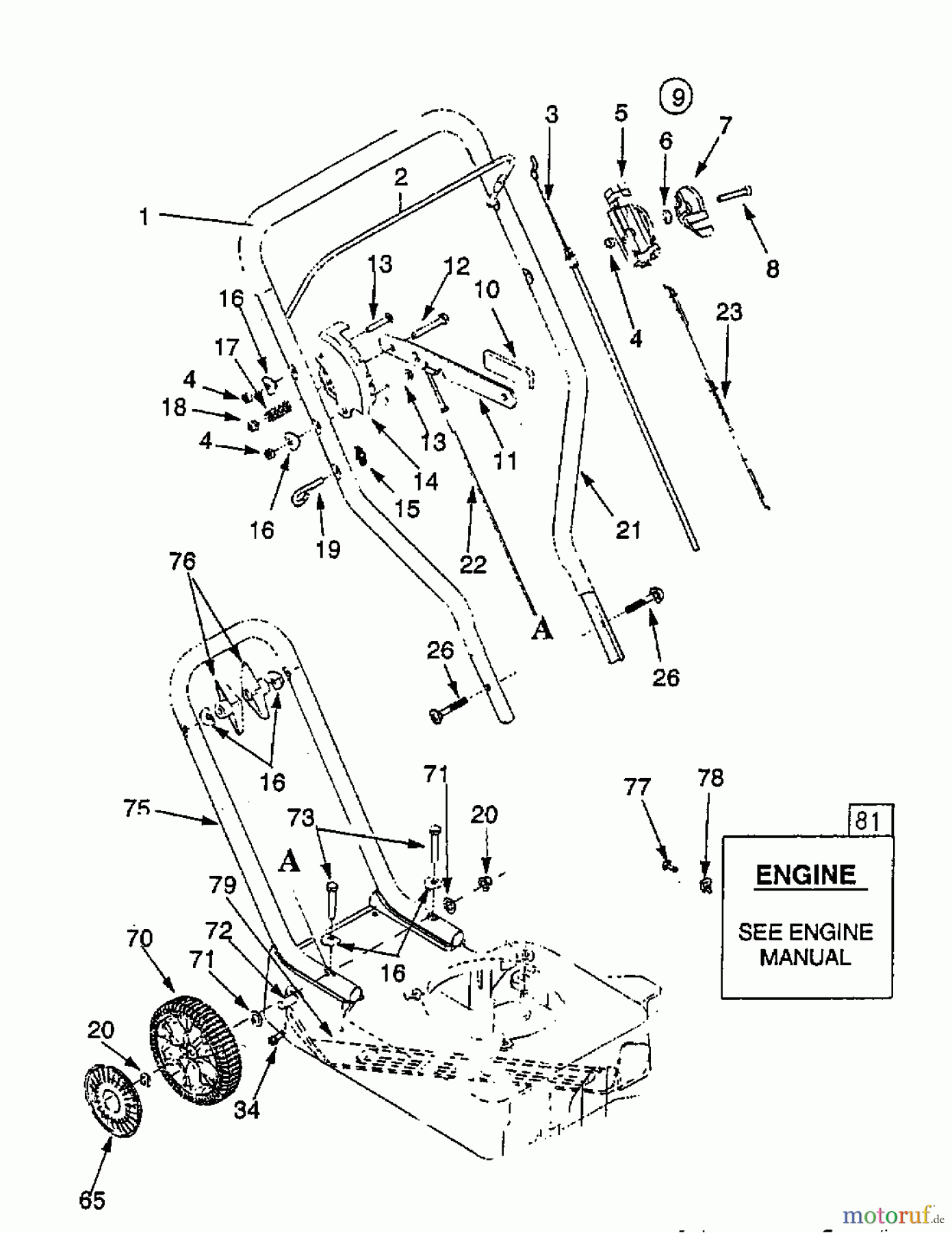  MTD Edger E 350 25A-530A678  (1998) Basic machine
