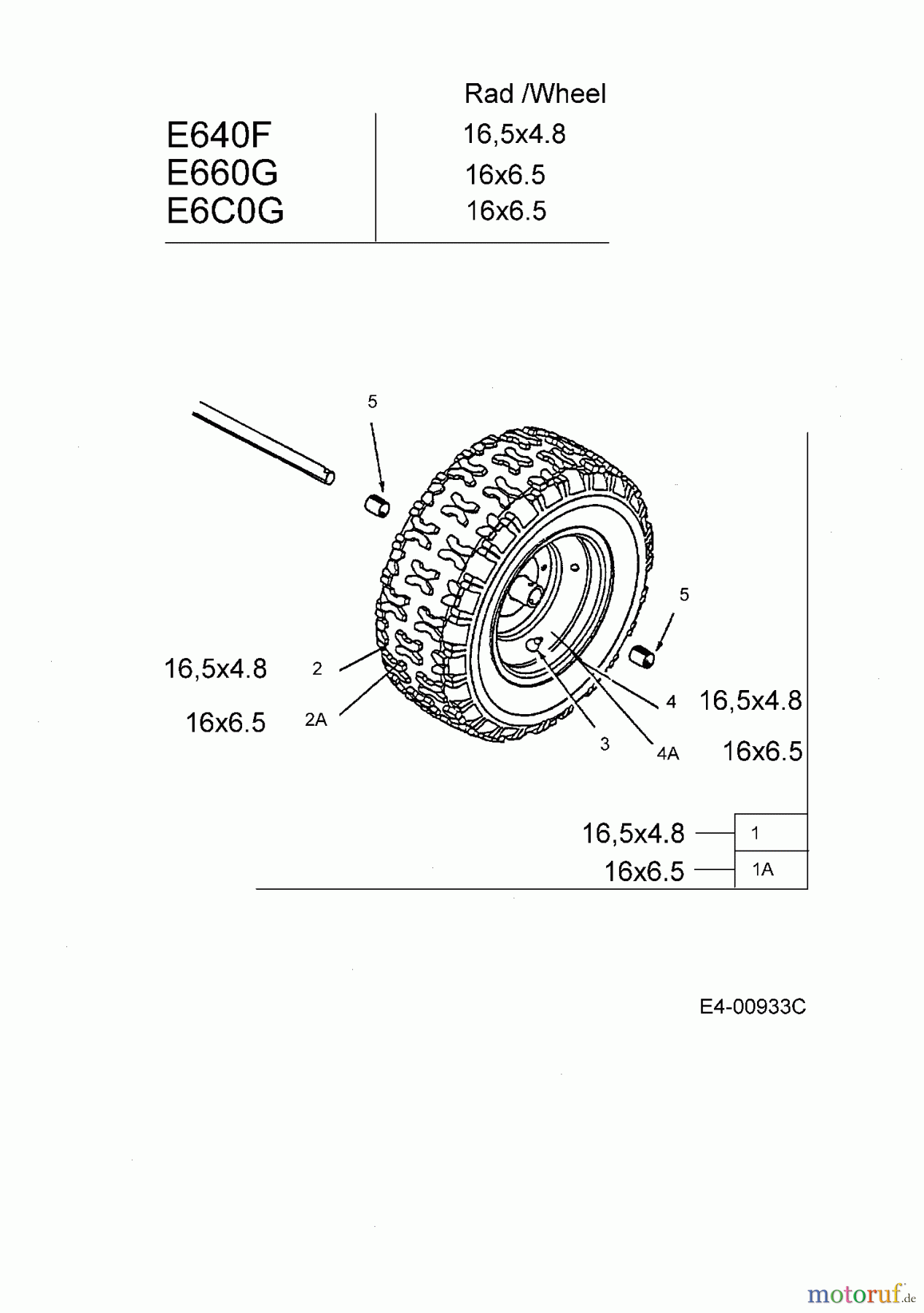  MTD Snow throwers E 6 C 0 G 31AT6C0G678  (2004) Wheels