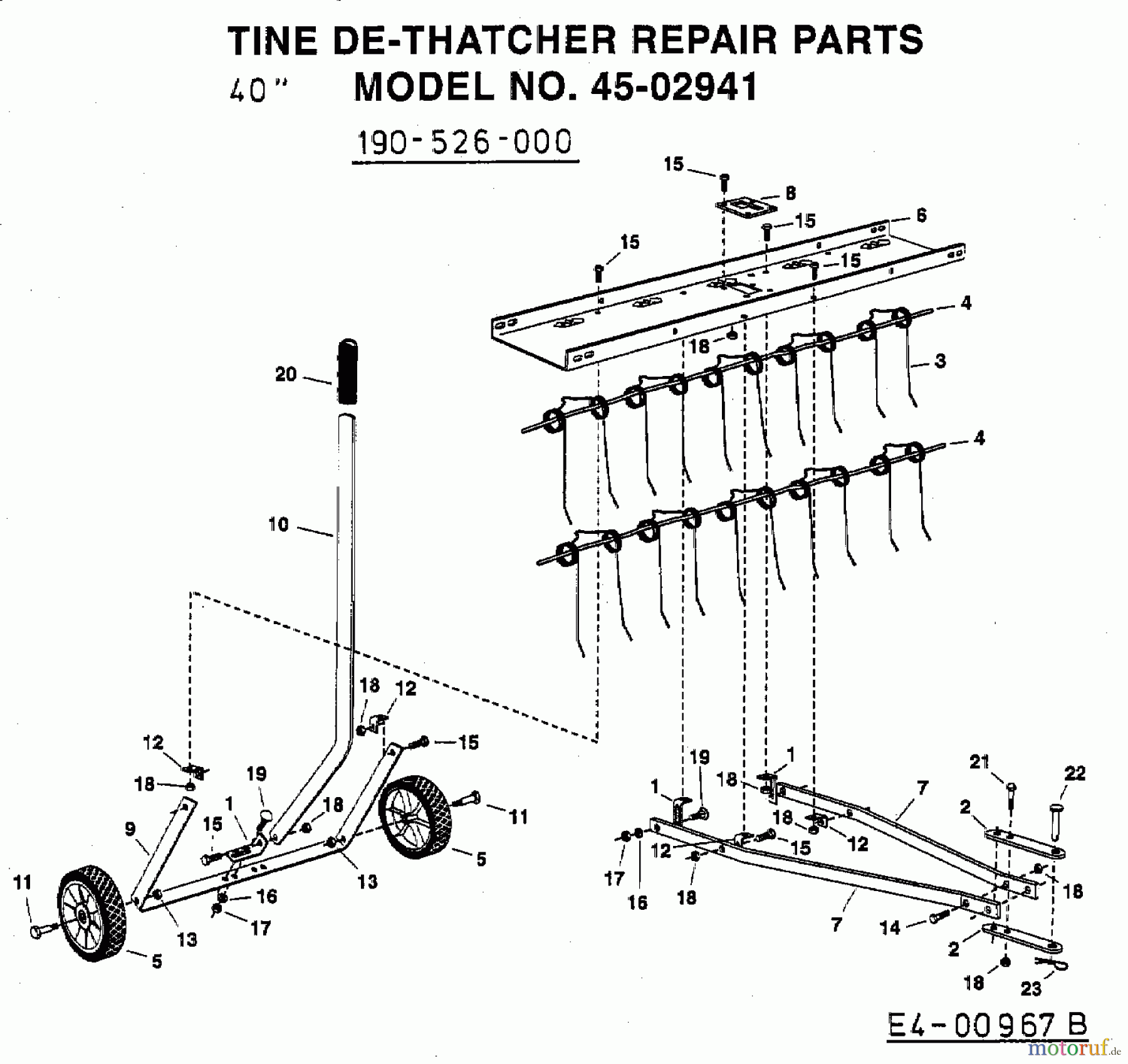  MTD Accessories Accessories garden and lawn tractors Groomer 45-02941  (190-526-000) 190-526-000  (2008) Basic machine