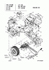 MTD B 155 13AA688G678 (2004) Listas de piezas de repuesto y dibujos Drive system, Pedals, Rear wheels