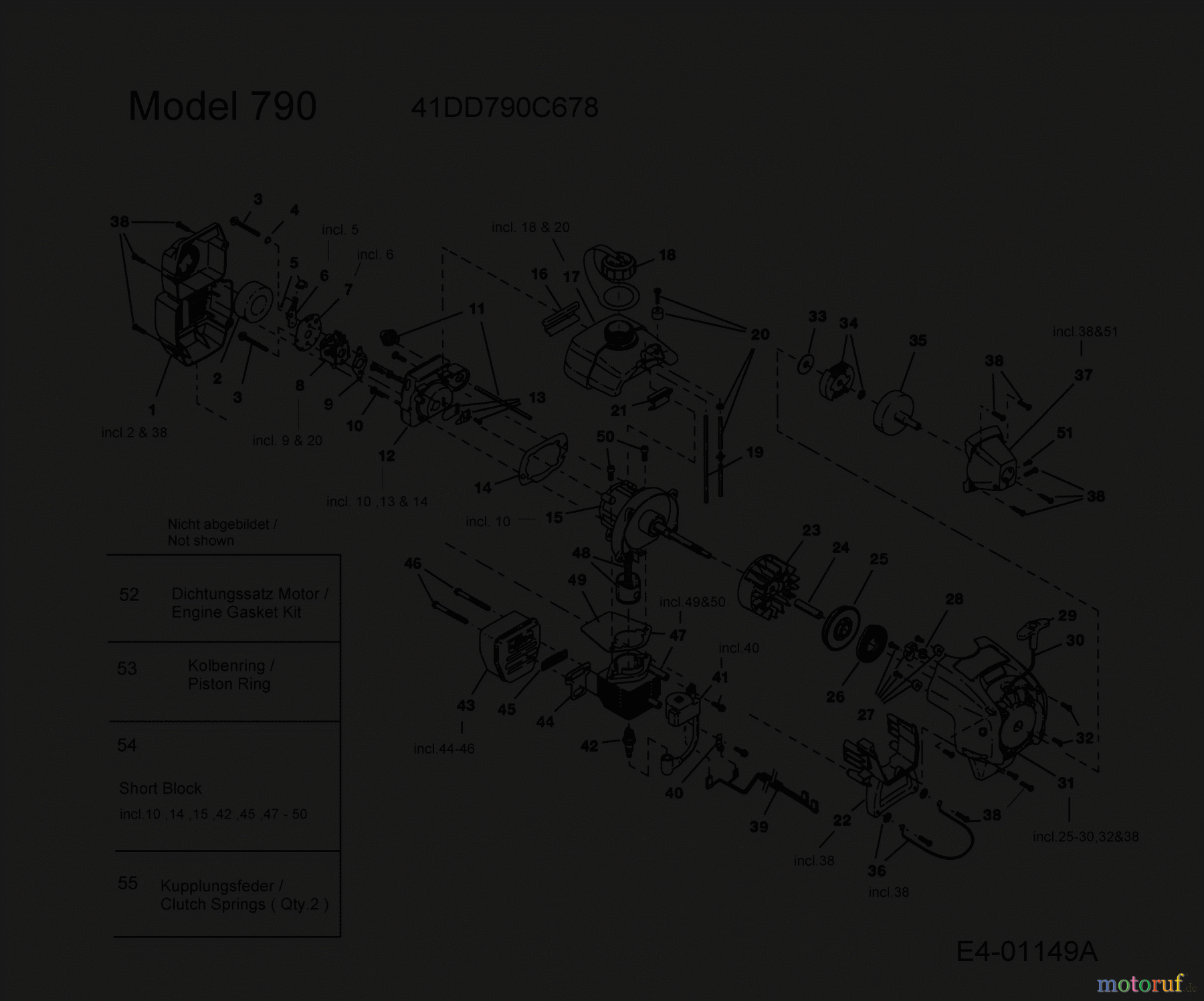  MTD Brush cutter 790 41DD790C678  (2004) Engine