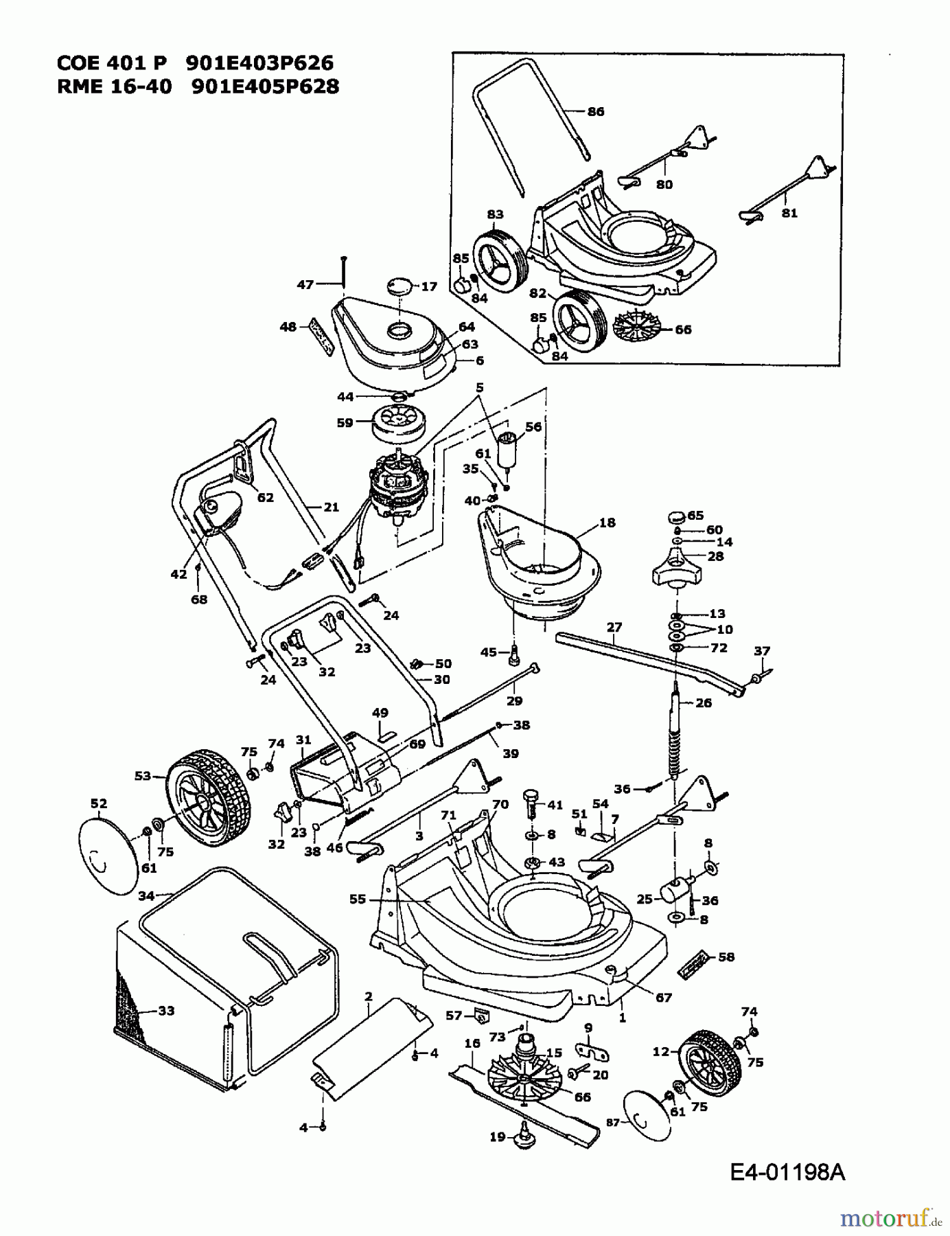  Raiffeisen Electric mower RME 16-40 901E405P628  (1995) Basic machine