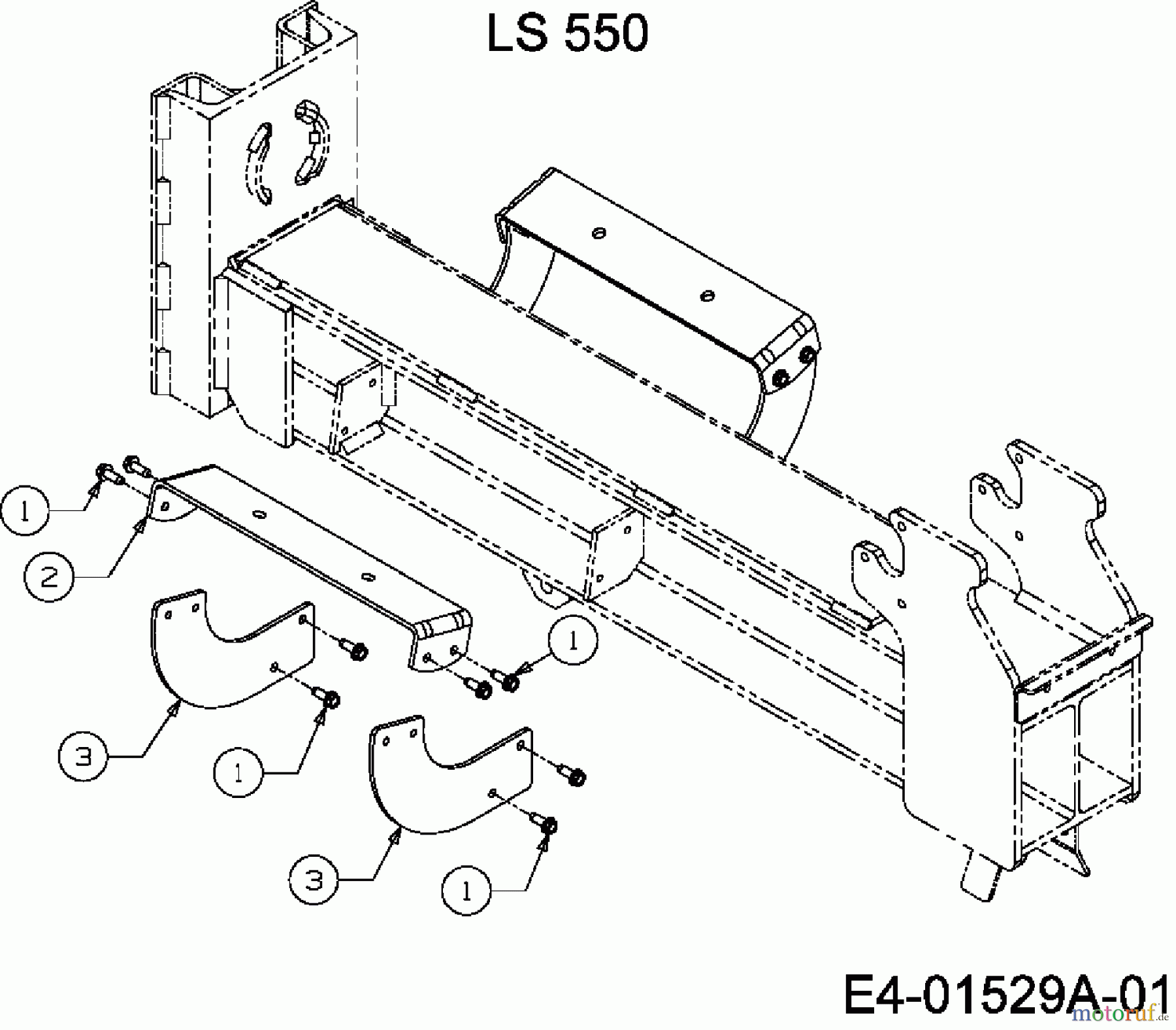  MTD Log splitter LS 550 24AF550C678  (2010) Cradle-log tray