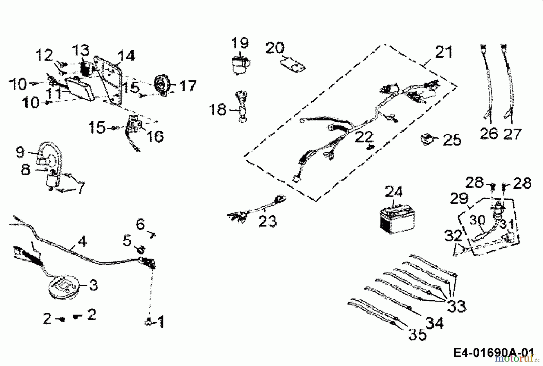  Cub Cadet Quads SP 50 36AA112-603  (2006) Electric parts