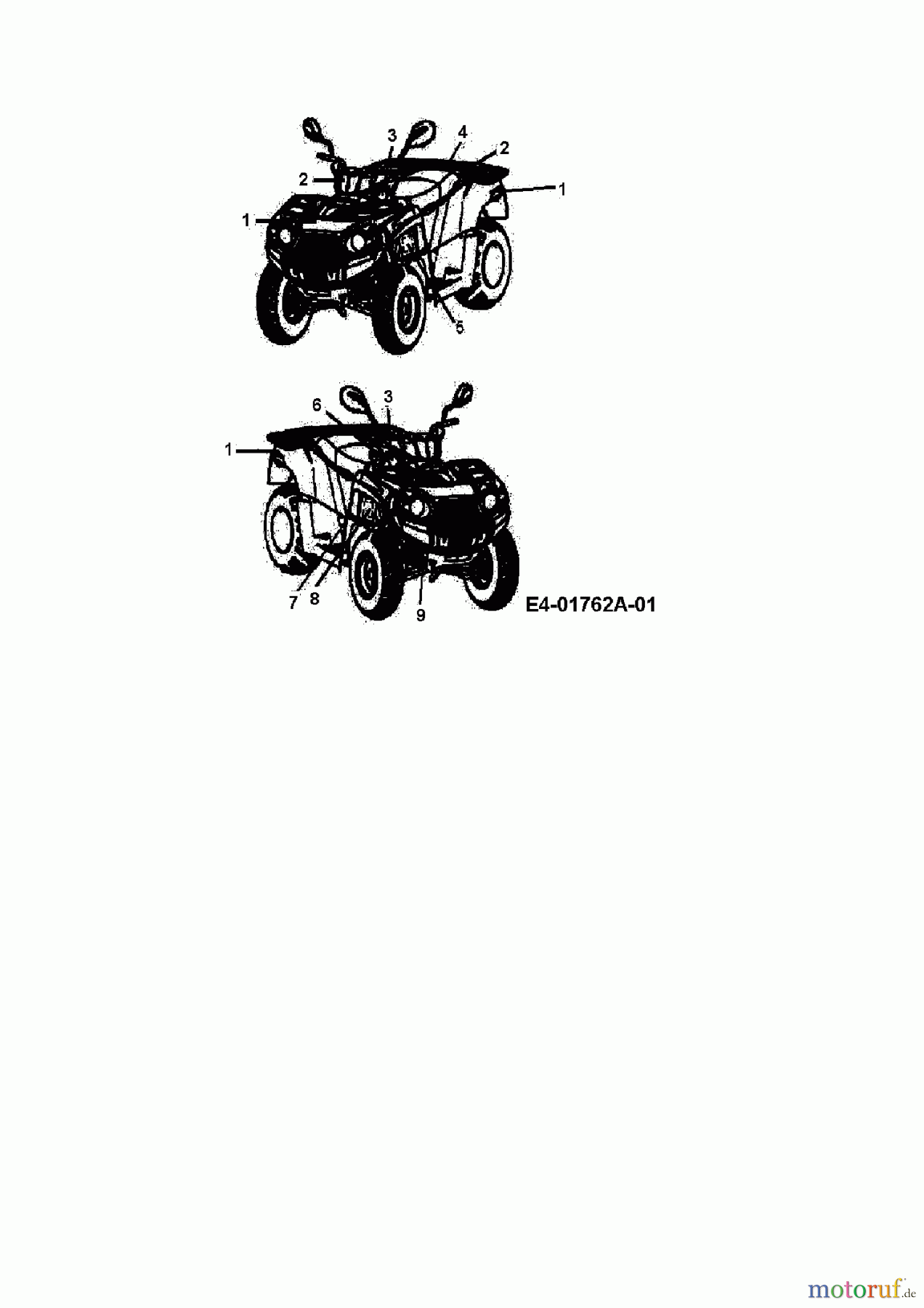  Cub Cadet Quads UT 300 36AB146-603  (2008) Decal