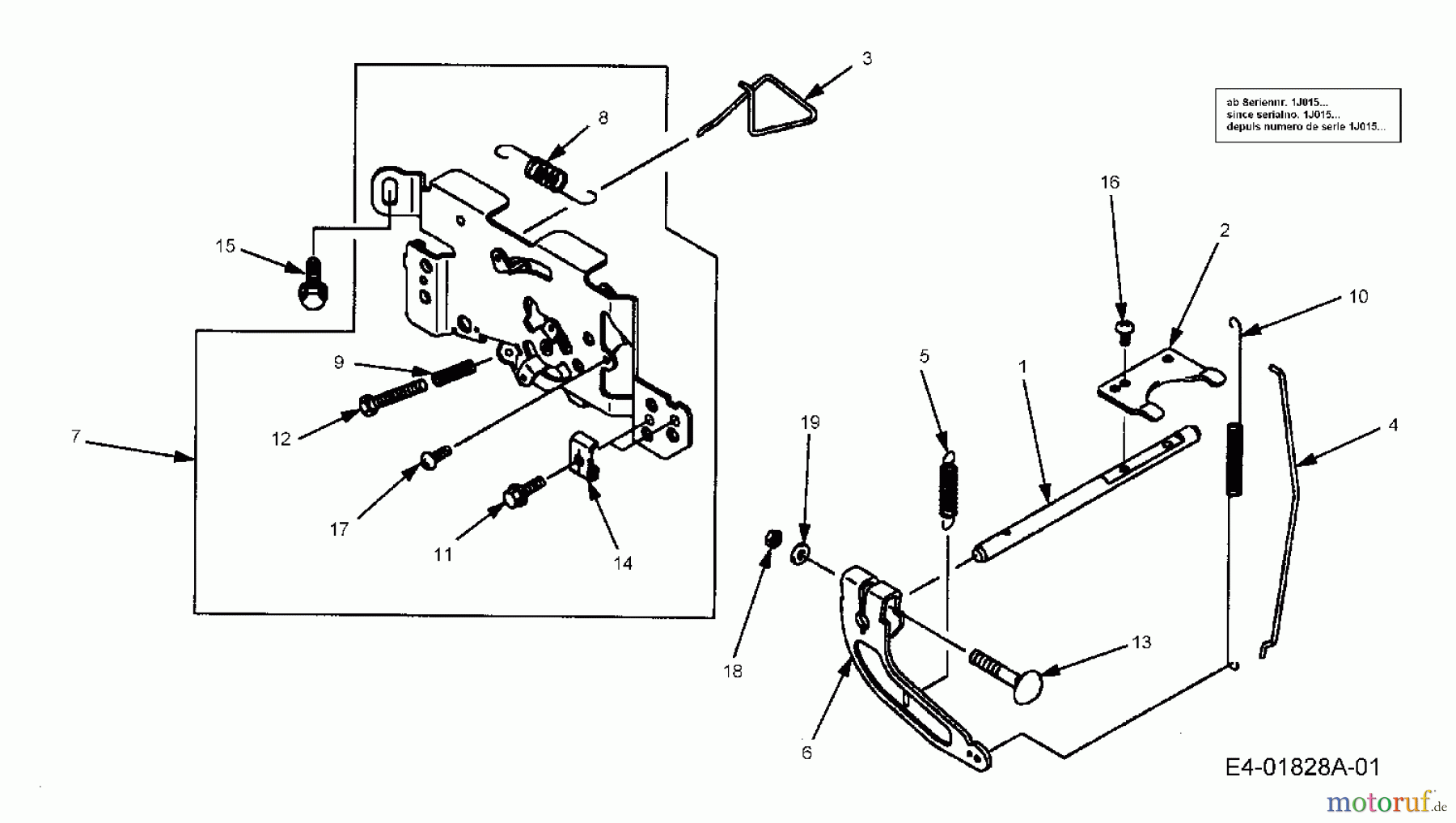 Cub Cadet Zero Turn RZT 50 17AA5D7P603  (2006) Complete governor lever