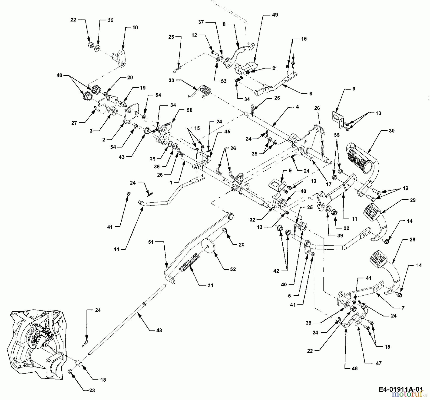  Cub Cadet Garden tractors HDS 3235 14B-692-603  (2006) Pedals