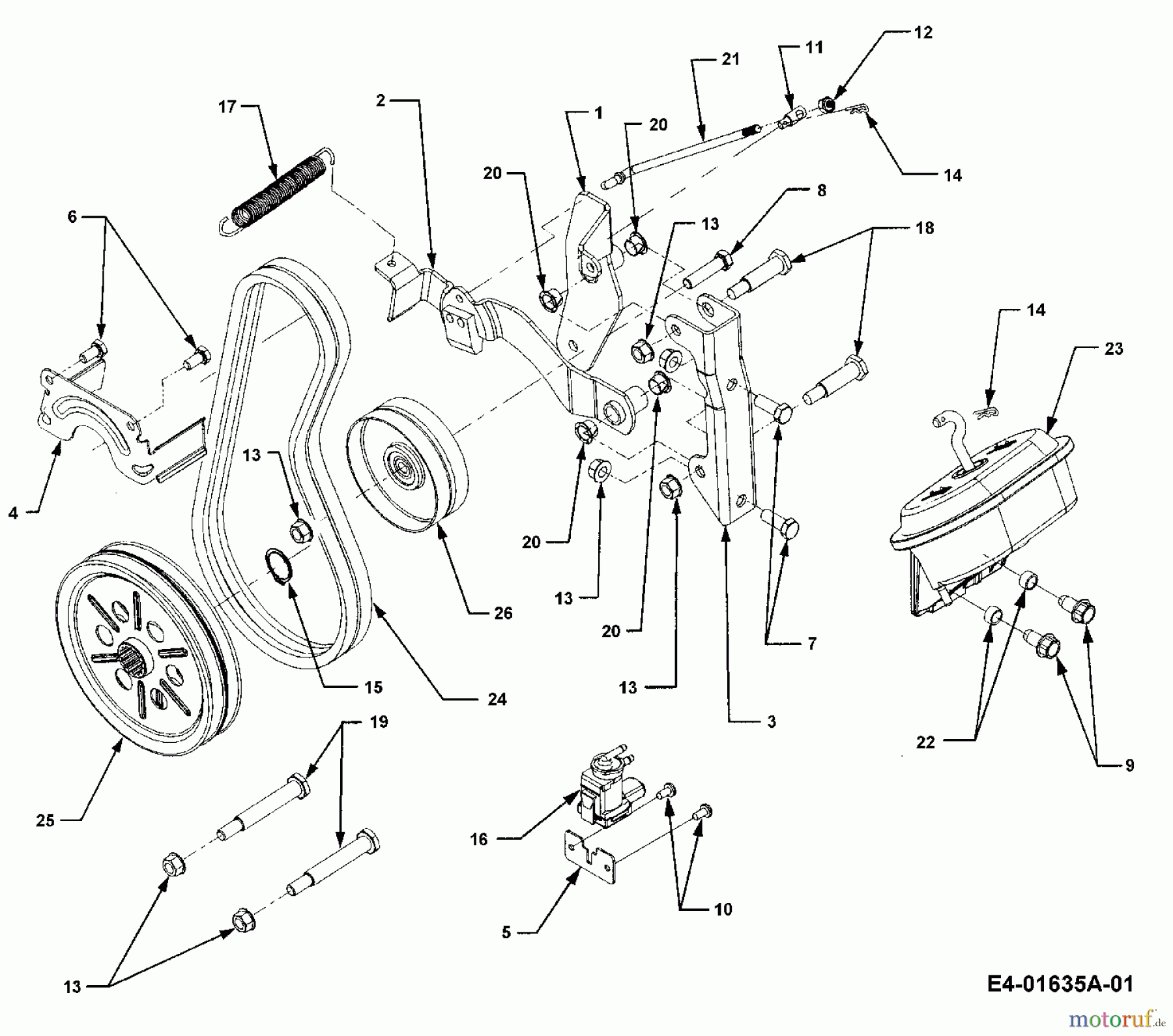  Cub Cadet Garden tractors HDS 3235 14B-692-603  (2006) P.T.O. shaft