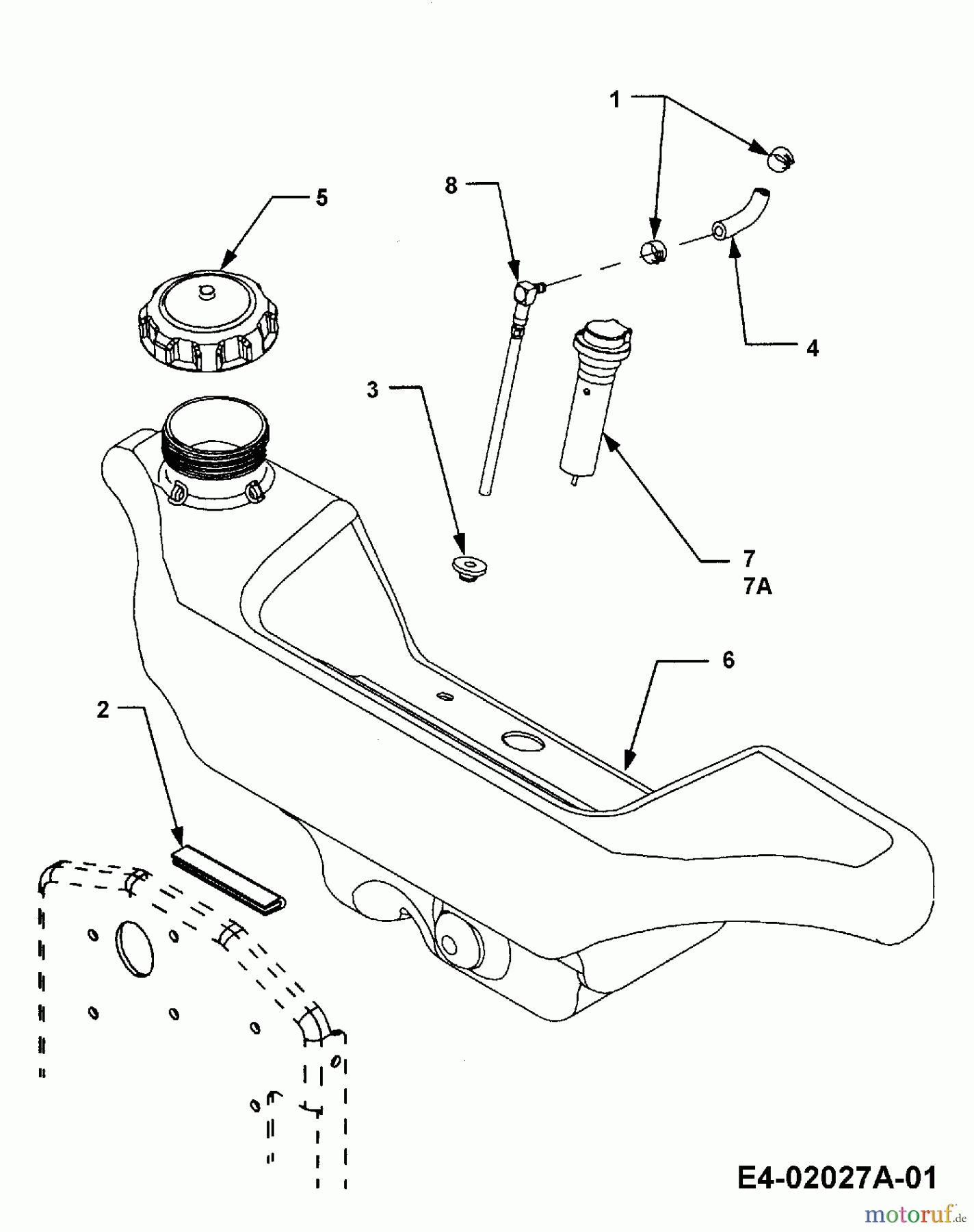  Cub Cadet Garden tractors HDS 3200 14A-652-603  (2001) Fuel tank