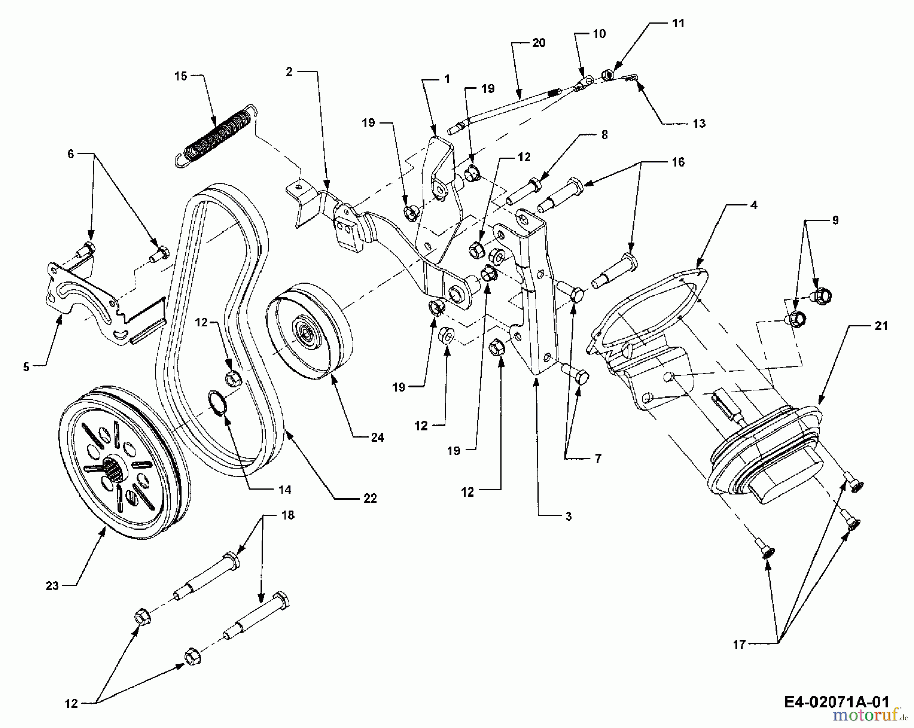  Cub Cadet Garden tractors HDS 3186 14A-668-603  (1999) P.T.O. shaft