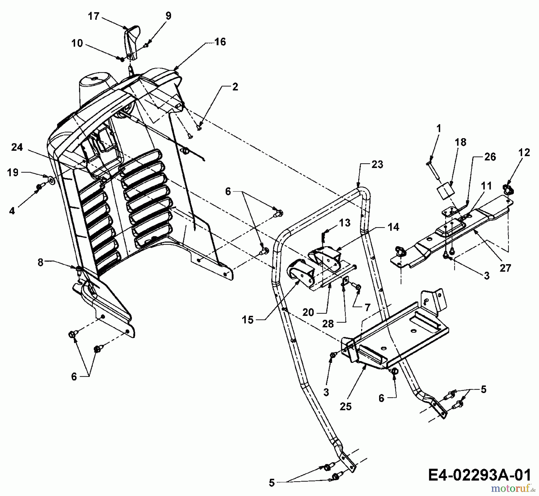  Cub Cadet Lawn tractors CC 1527 13A-241G603  (2003) Dashboard