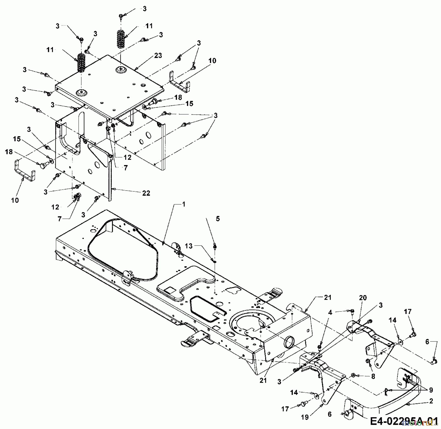  Cub Cadet Lawn tractors CC 1527 13A-241G603  (2003) Frame