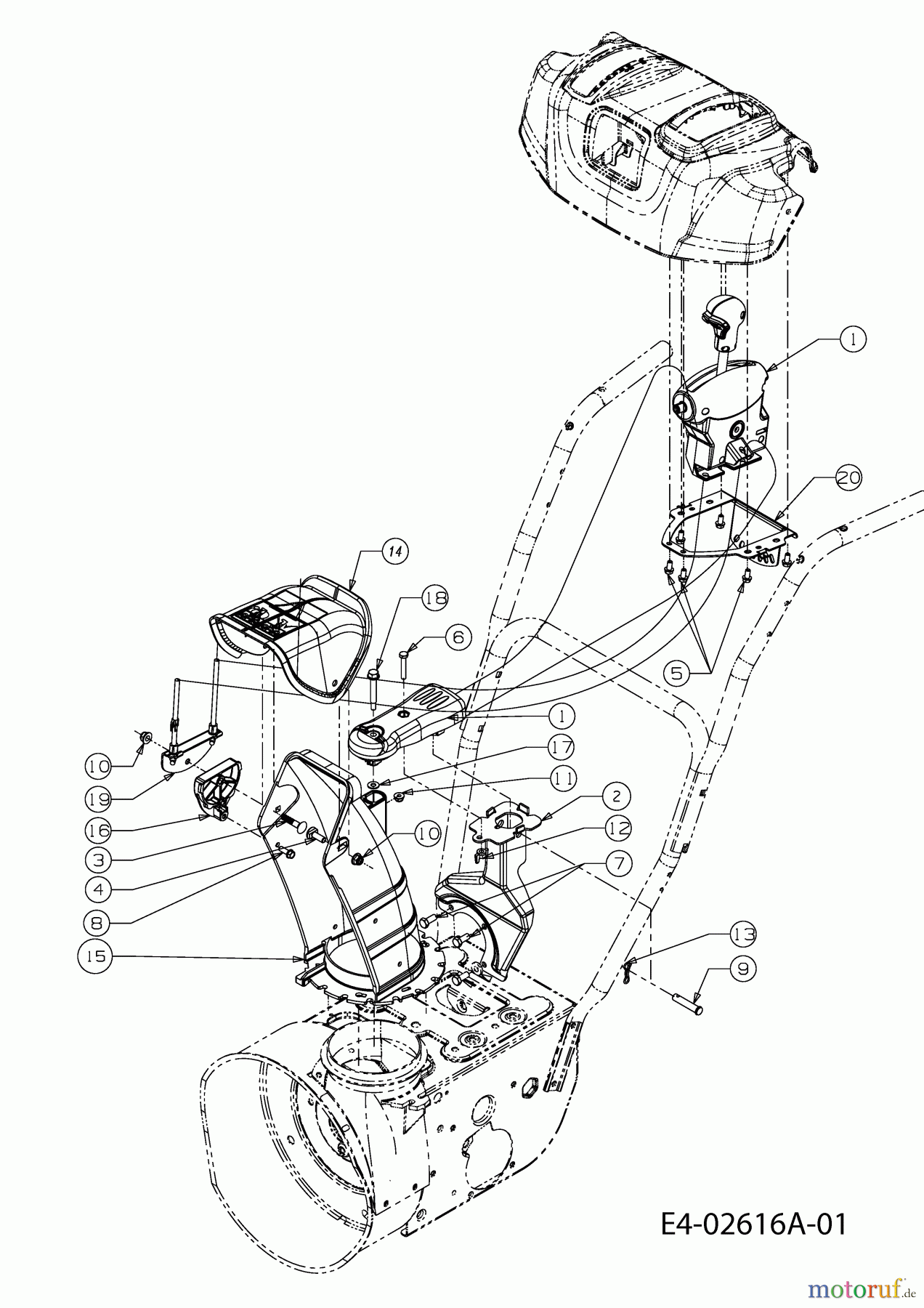  White Snow throwers E 660 G 31AE6LLG590  (2007) Discharge chute