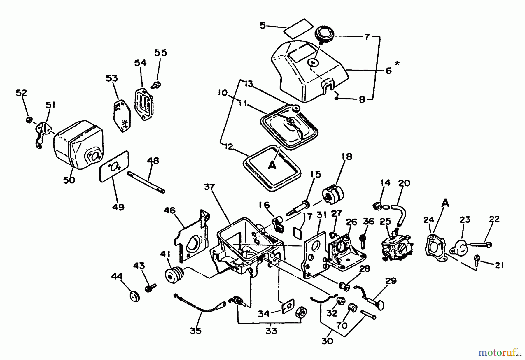  Echo Sägen, Kettensägen CS-4500 - Echo Chainsaw Intake, Exhaust, Air Cleaner