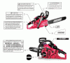 Echo CS-500P - Chainsaw, S/N: C19413001001 - C19413999999 Ricambi Labels