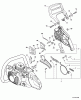 Echo CS-530 - Chainsaw, S/N: C02803001001 - C02803999999 Ricambi Chain Brake  S/N: C02803001301 - C02803999999