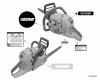 Echo CS-550P - Chainsaw, S/N: C10712001001 - C10712999999 Ricambi Labels