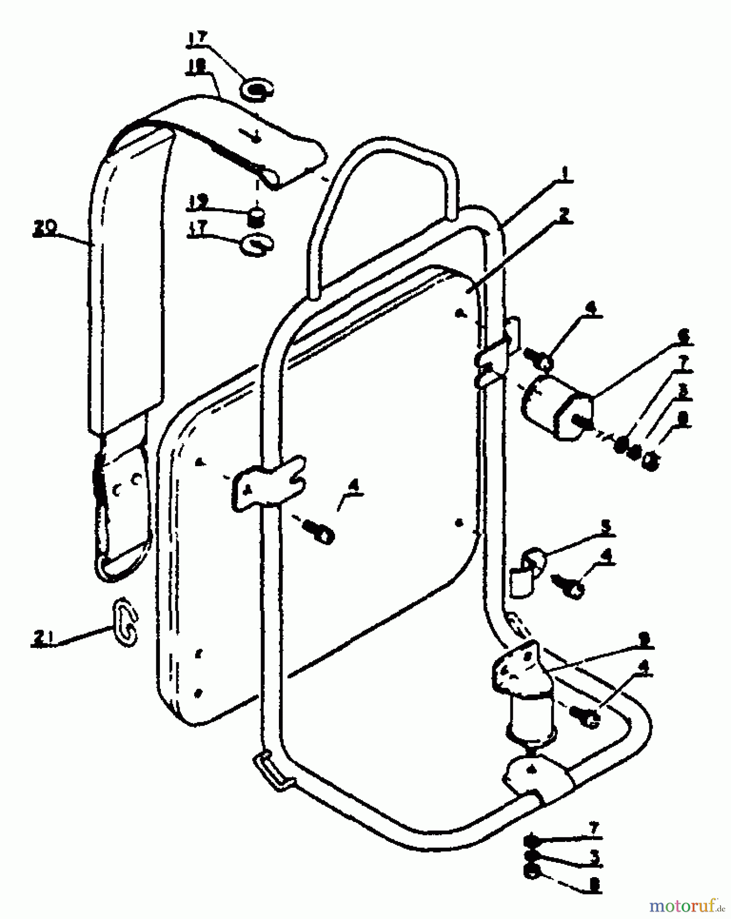  Echo Bläser / Sauger / Häcksler / Mulchgeräte	 PB-202 - Echo Hand Held Blower, S/N: 0040502 - 9999999 Backpack Frame, Strap