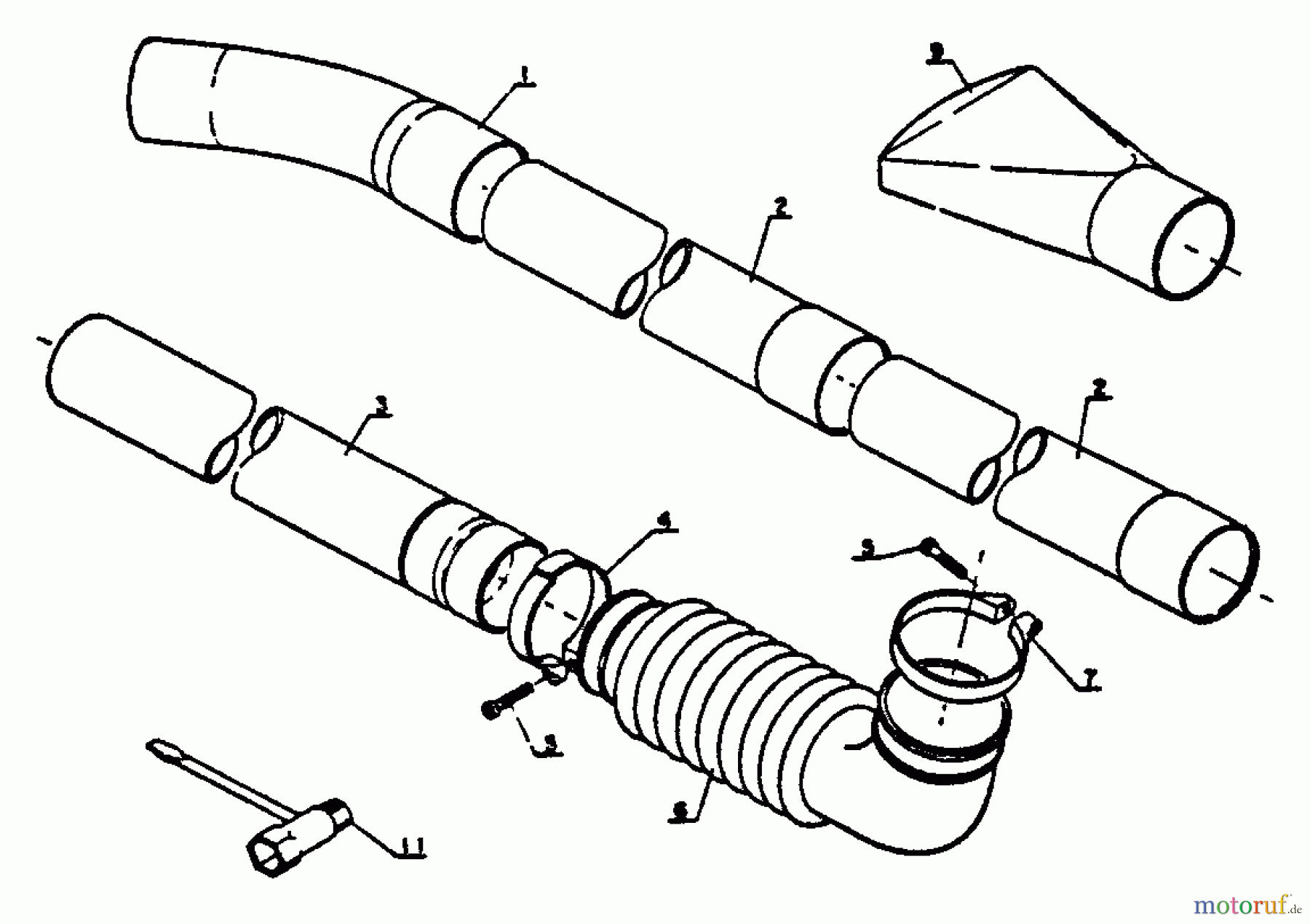  Echo Bläser / Sauger / Häcksler / Mulchgeräte	 PB-202 - Echo Hand Held Blower, S/N: 0040502 - 9999999 Blower Tubes, Tools