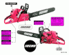 Echo CS-620P - Chainsaw, Ricambi Labels