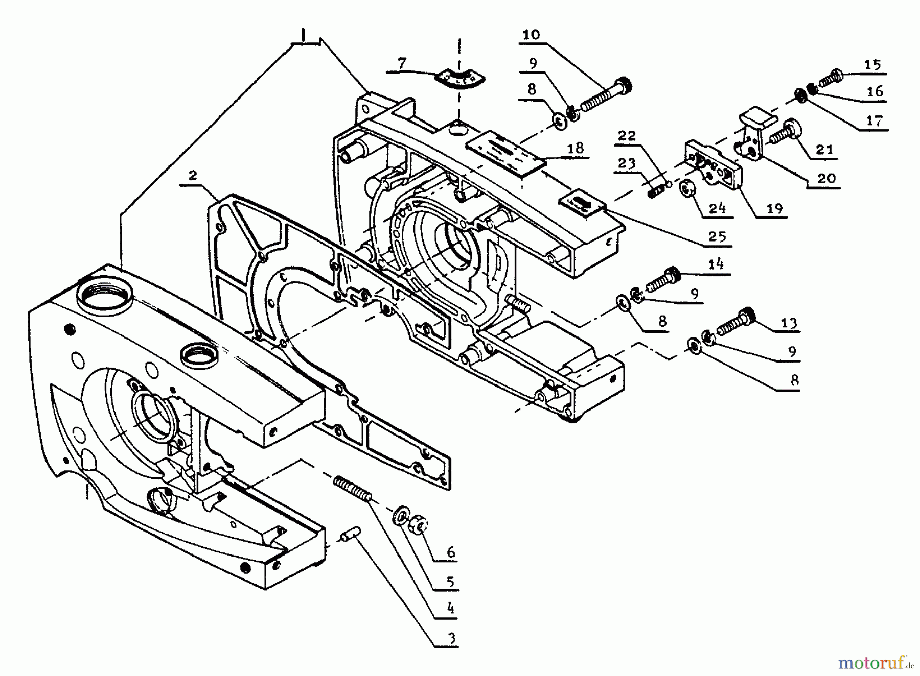  Echo Sägen, Kettensägen CS-601SVL - Echo Chainsaw Crankcase