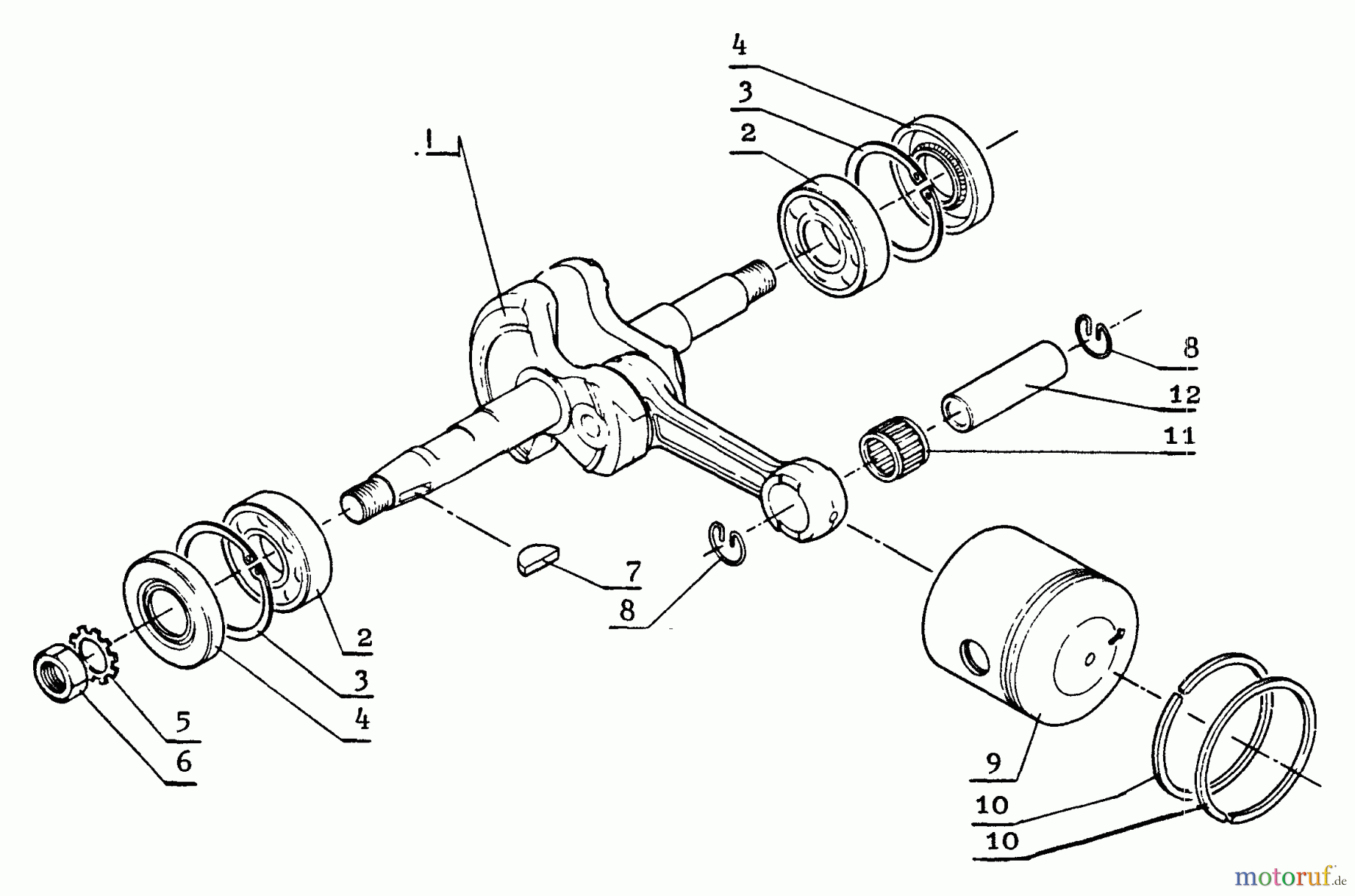  Echo Sägen, Kettensägen CS-601SVL - Echo Chainsaw Crankshaft, Piston