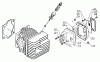 Echo CS-701SVL - Chainsaw Ricambi Cylinder, Muffler: Spark Arrester Muffler - OPTION