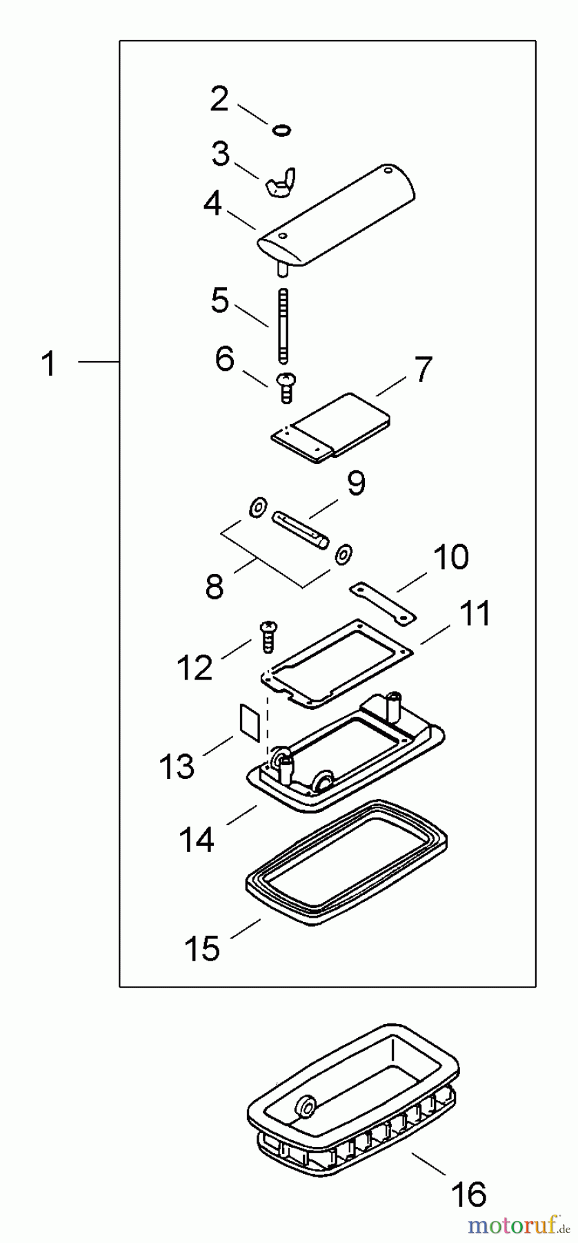 Echo Pflanzenschutzspritzen DM-4610 - Echo Duster/Mister, S/N: 35001001 - 35999999 Dusting Attachment #1
