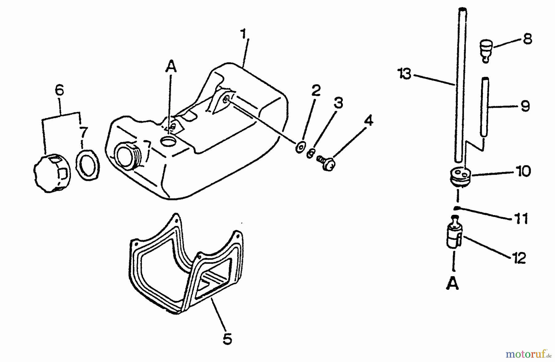  Echo Trimmer, Faden / Bürste GT-2103 - Echo String Trimmer, S/N:001001 - 031001 Fuel System